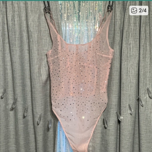 Vitoria's SecretVERY SEXYSugar Coated Rhinestone WickedCorset Teddy - Picture 10 of 11